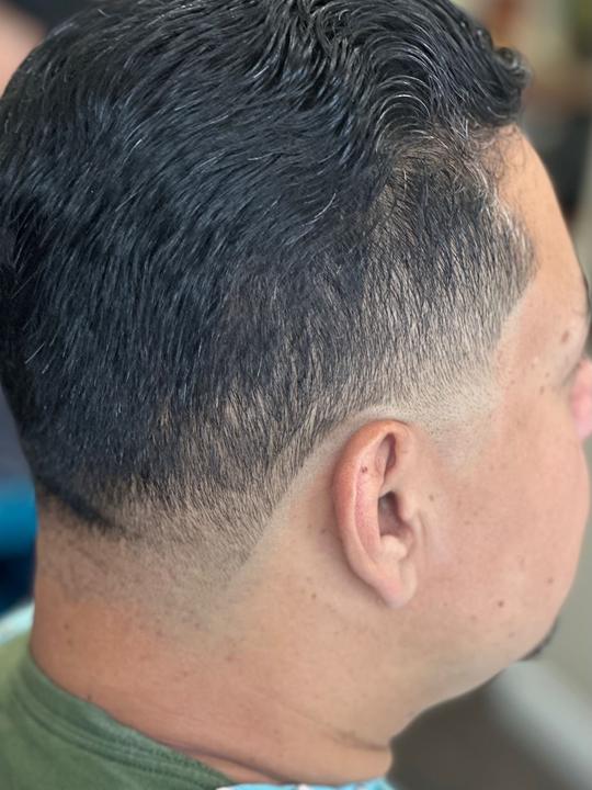 Wavy comb-over taper