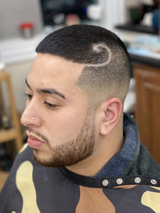 Hard part with swirl design