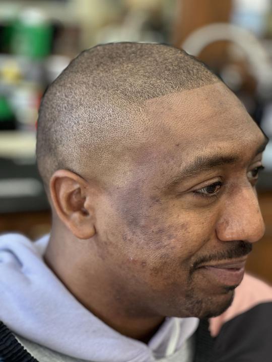 Fresh fade, back view